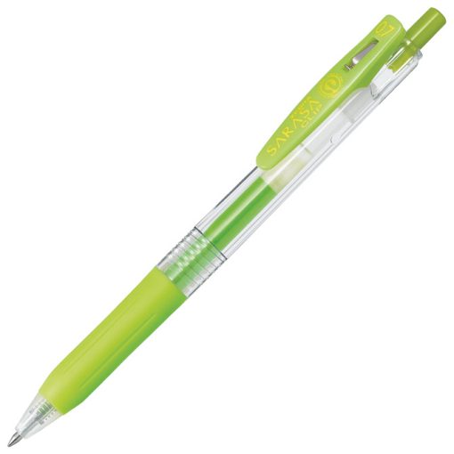 Roler gel 0,5mm sa gumenim gripom (uložak pastelno zeleni) Sarasa Clip Zebra 14298 pastelno zeleni