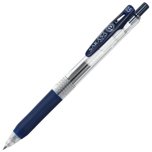 Roler gel 0,5mm sa gumenim gripom (uložak plavo-crni) Sarasa Clip Zebra 14315 plavo-crni