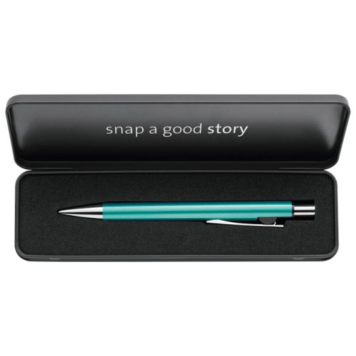 Olovka hemijska Snap Metallic K10+poklon kutija G24 uložak plavi Pelikan 824972 tirkizna