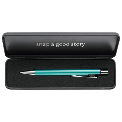 Olovka hemijska Snap Metallic K10+poklon kutija G24 uložak plavi Pelikan 824972 tirkizna
