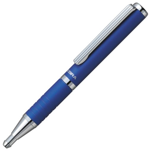 Olovka hemijska teleskopska 0,7mm u poklon kutiji SL-F1 Zebra 82402-24 tamno plava srebrna - Image 2