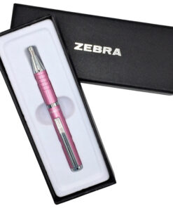 Olovka hemijska teleskopska 0,7mm u poklon kutiji SL-F1 Zebra 23467-24 roze-srebrna
