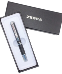 Olovka hemijska teleskopska 0,7mm u poklon kutiji SL-F1 Zebra 82401-24 crna-srebrna