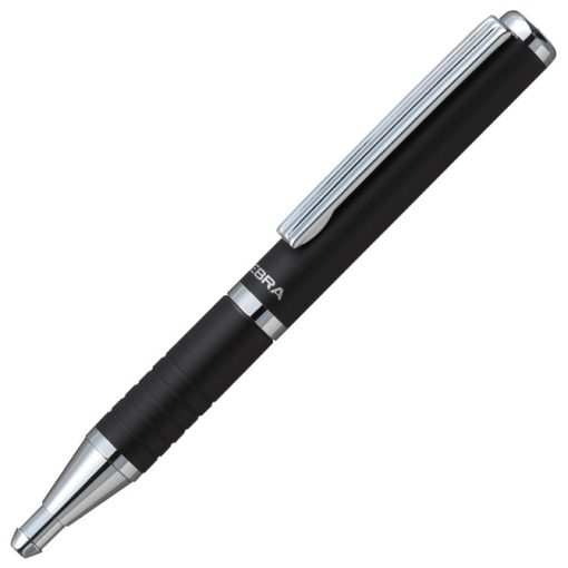 Olovka hemijska teleskopska 0,7mm u poklon kutiji SL-F1 Zebra 82401-24 crna-srebrna - Image 2