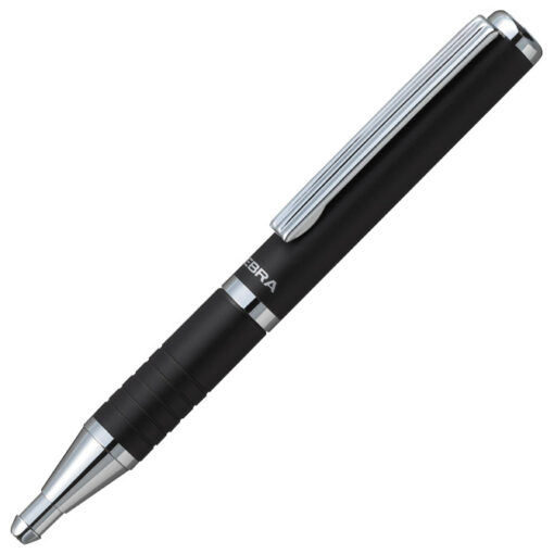 Olovka hemijska teleskopska 0,7mm u poklon kutiji SL-F1 Zebra 82401-24 crna-srebrna - Slika 2