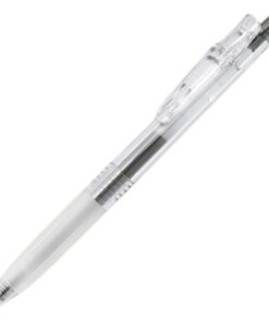 Roler gel 0,5mm sa gumenim gripom (uložak crni) Sarasa Clip BioTube Zebra 63714 providno bela