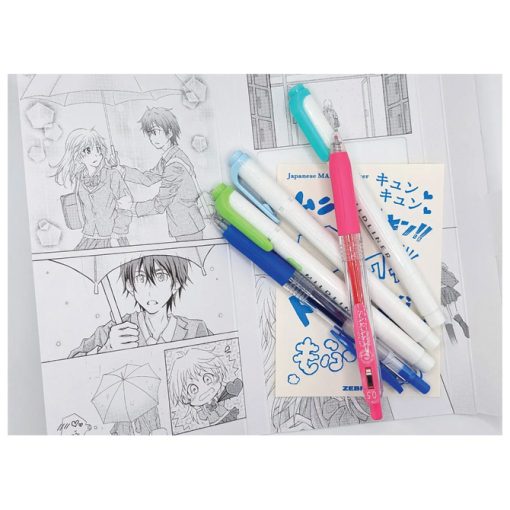 Set Manga One Umbrella (roler Sarasa Clip pk2+flomaster obostrani Mildliner pk3) Zebra 56531 - Image 2