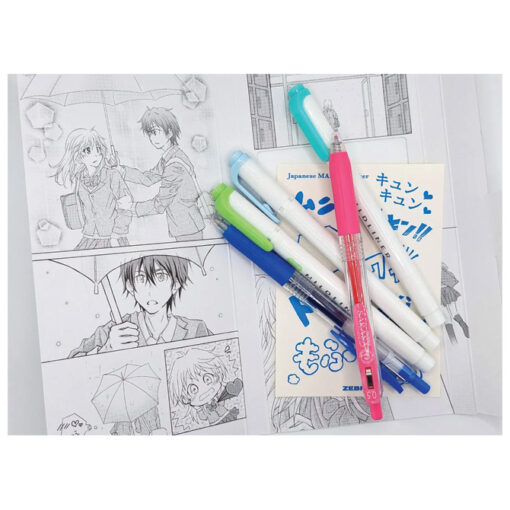 Set Manga One Umbrella (roler Sarasa Clip pk2+flomaster obostrani Mildliner pk3) Zebra 56531 - Image 2