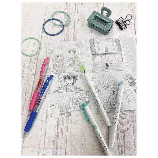 Set Manga One Umbrella (roler Sarasa Clip pk2+flomaster obostrani Mildliner pk3) Zebra 56531 - Image 3