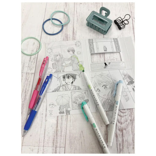 Set Manga One Umbrella (roler Sarasa Clip pk2+flomaster obostrani Mildliner pk3) Zebra 56531 - Image 3