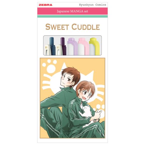 Set Manga Sweet Cuddle (roler Sarasa Clip pk2+flomaster obostrani Mildliner pk3) Zebra 56532