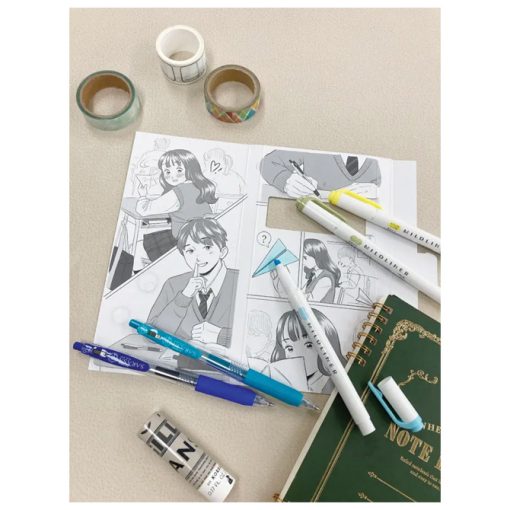 Set Manga The Secret Message (roler Sarasa Clip pk2+flomaster obostraniMildliner pk3) Zebra 56534 - Image 3