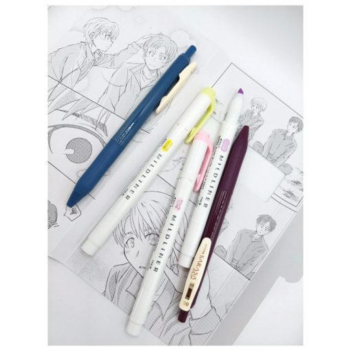 Set Manga Girl in the Shrine (roler Sarasa Clip pk2+flomaster obostrani Mildliner pk3) Zebra 56535 - Image 3