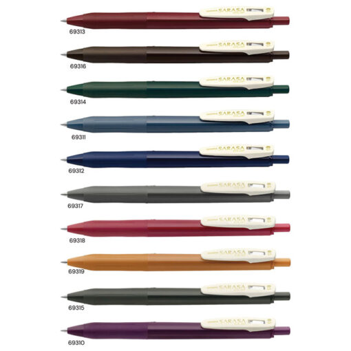 Roler gel 0,5mm sa gumenim gripom (uložak bordo) Sarasa Clip Vintage Zebra 69313 bordo - Slika 2