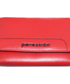 Novčanik kožni ženski srednji sa kopčom Pierre Cardin 6334TILAK131RED crveni