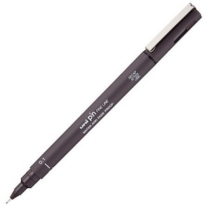 Flomaster 0.1mm TAMNO SIVI, Uni-pin 01-200