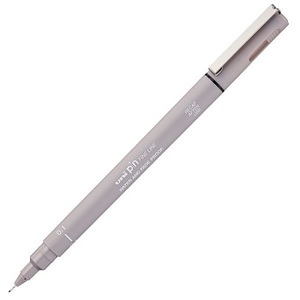Flomaster 0.1mm SVETLO SIVI, Uni-pin 01-200