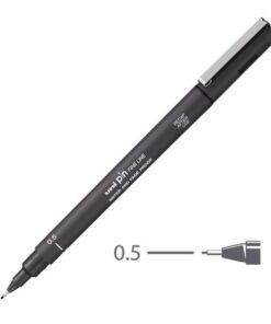 Flomaster 0.5mm TAMNO SIVI, Uni-pin 05-200