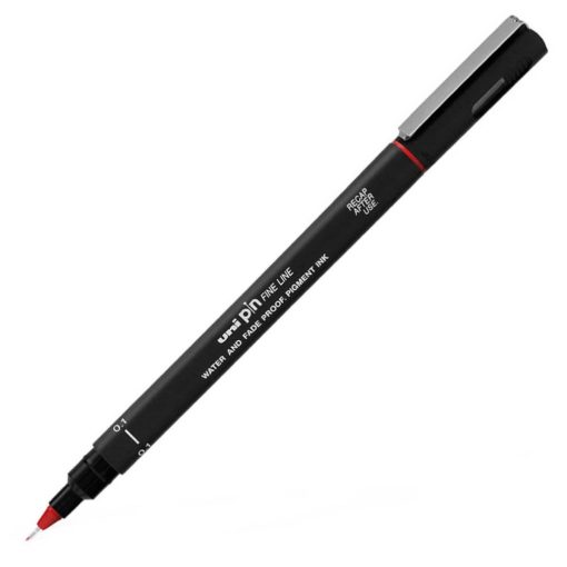 Flomaster 0.1mm CRVENI, Uni-pin 01-200