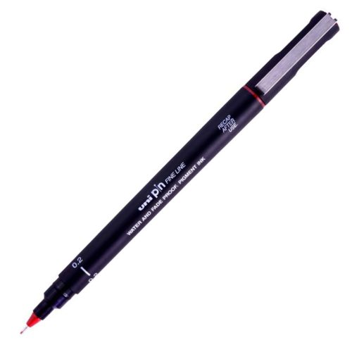 Flomaster 0.2mm CRVENI, Uni-pin 02-200