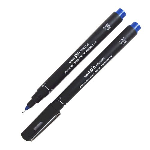 Flomaster 0.3mm PLAVI, Uni-pin 03-200