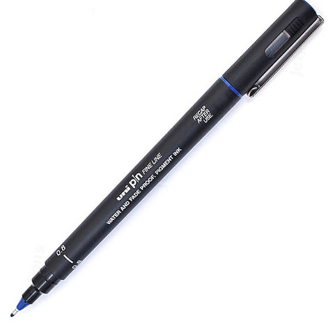 Flomaster 0.8mm PLAVI, Uni-pin 08-200