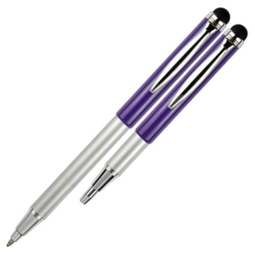 Olovka hemijska teleskopska 0,7mm bez kutije Stylus Metallic Zebra 46618 ljubičasta