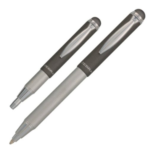 Olovka hemijska teleskopska 0,7mm bez kutije Stylus Metallic Zebra 46619 tamno siva