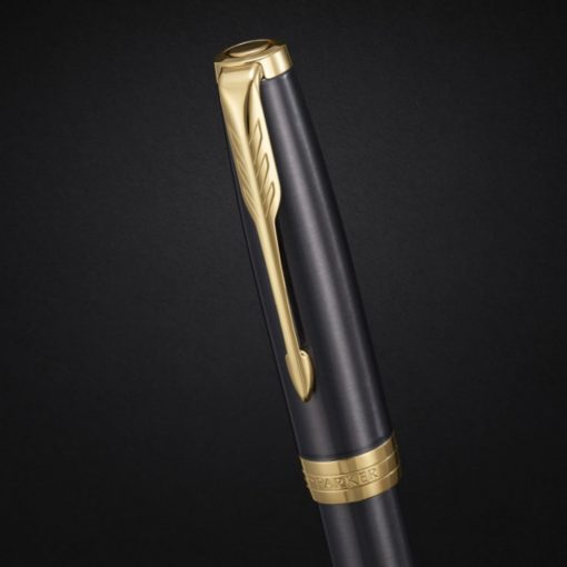 Roler olovka Parker Royal Sonnet Grey Gold Trim - Image 3
