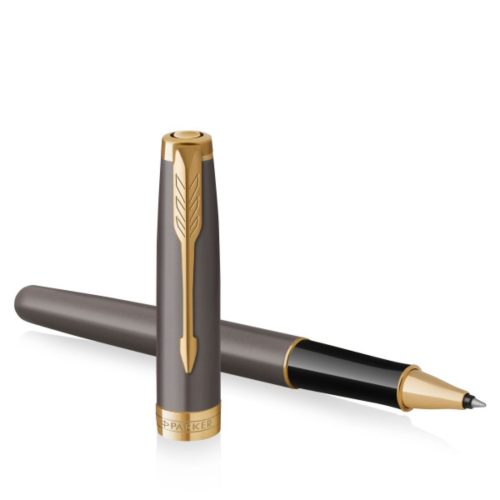 Roler olovka Parker Royal Sonnet Grey Gold Trim