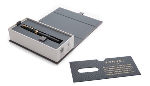 Roler olovka Parker Royal Sonnet Black GT - Image 3