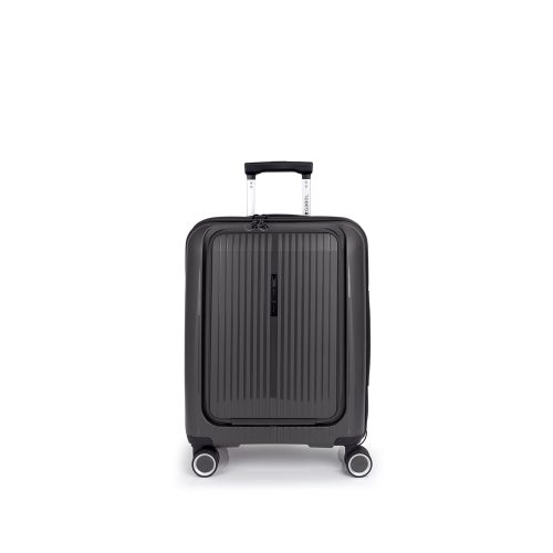 Kofer mali (kabinski) sa odeljkom za laptop PROŠIRIVI 40x55x22/25cm Brooklyn 41,7/47,4 l-3,1 kg metalik siva Gabol