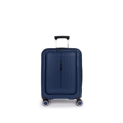 Kofer mali (kabinski) sa odeljkom za laptop PROŠIRIVI 40x55x22/25cm Brooklyn 41,7/47,4 l-3,1 kg metalik plava Gabol