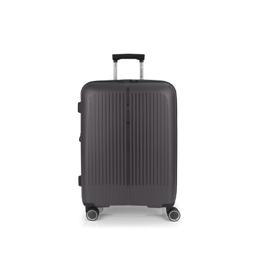 Kofer srednji PROŠIRIVI 45x65x27/30cm Brooklyn 70/77,8 l-3,4 kg metalik siva Gabol
