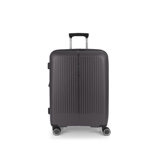 Kofer srednji PROŠIRIVI 45x65x27/30cm Brooklyn 70/77,8 l-3,4 kg metalik siva Gabol