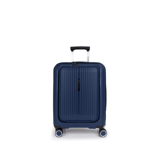 Kofer mali (kabinski) sa odeljkom za laptop PROŠIRIVI 40x55x22/25cm Brooklyn 41,7/47,4 l-3,1 kg metalik plava Gabol