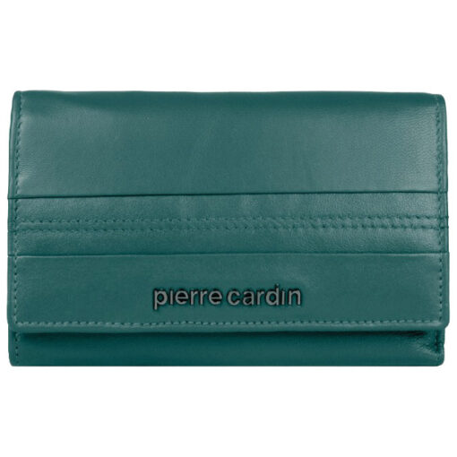 Novčanik kožni ženski dugi sa kopčom Pierre Cardin 455TILAK130 tirkizni