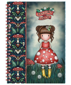 Alternative view of Notes spirala A5 linije 96L sa 2 magnetna obeleživača Little Mushroom Gorjuss 1336GJ01