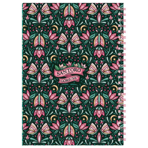 Notes spirala A5 linije 96L sa 2 magnetna obeleživača Woodland Wildflower Gorjuss 1336GJ02 - Slika 5