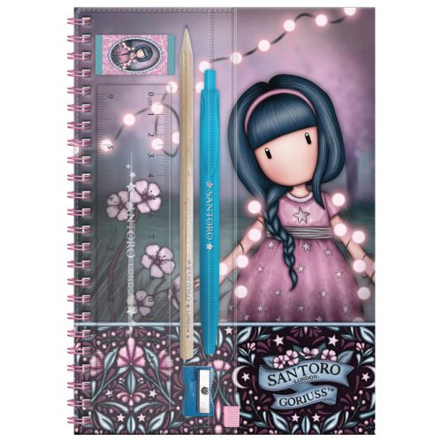 Notes spirala A5 linije 80L sa priborom 5delova Fairy Dusk Gorjuss 1344GJ01