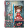 Notes spirala A5 linije 80L sa priborom 5delova Little Mushroom Gorjuss 1344GJ03