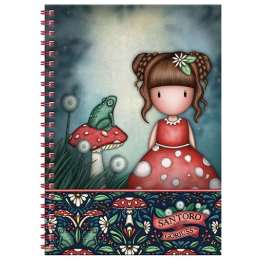 Notes spirala A5 linije 80L sa priborom 5delova Little Mushroom Gorjuss 1344GJ03 - Image 2