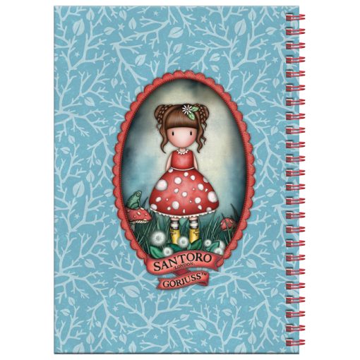 Notes spirala A5 linije 80L sa priborom 5delova Little Mushroom Gorjuss 1344GJ03 - Image 5