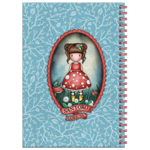 Notes spirala A5 linije 80L sa priborom 5delova Little Mushroom Gorjuss 1344GJ03 - Slika 5