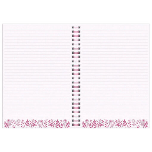 Notes spirala A5 linije 80L sa priborom 5delova Woodland Wildflower Gorjuss 1344GJ04 - Slika 4
