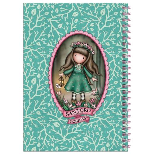 Notes spirala A5 linije 80L sa priborom 5delova Woodland Wildflower Gorjuss 1344GJ04 - Image 5
