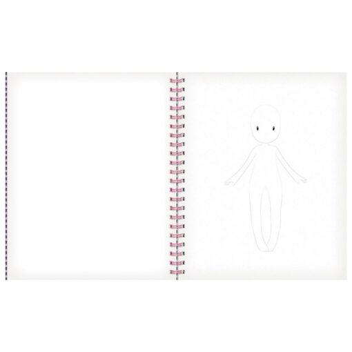 Bojanka/notes Design (8 šablonskih stranica, 60 nalepnica) In The Forest Gorjuss 1354GJ01 - Slika 3