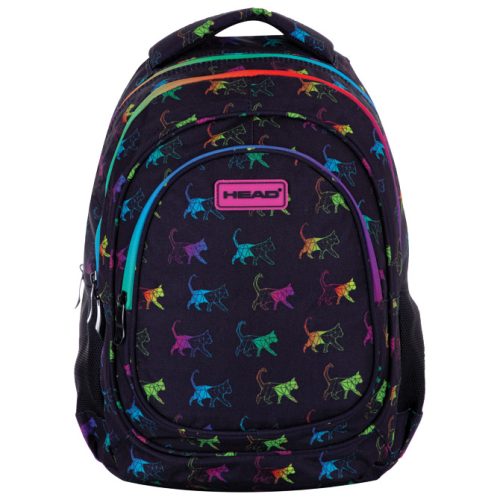 Ranac đački anatomski 3zipa AB330 Rainbow Kitty 24.Head 502023081 crno-roze