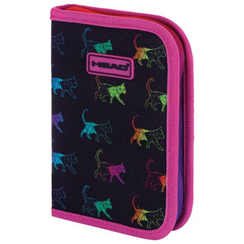 Pernica prazna 1zip 2preklopa AC1 Rainbow Kitty 24.Head 503023033 crno-roze