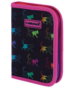 Pernica prazna 1zip 2preklopa AC1 Rainbow Kitty 24.Head 503023033 crno-roze